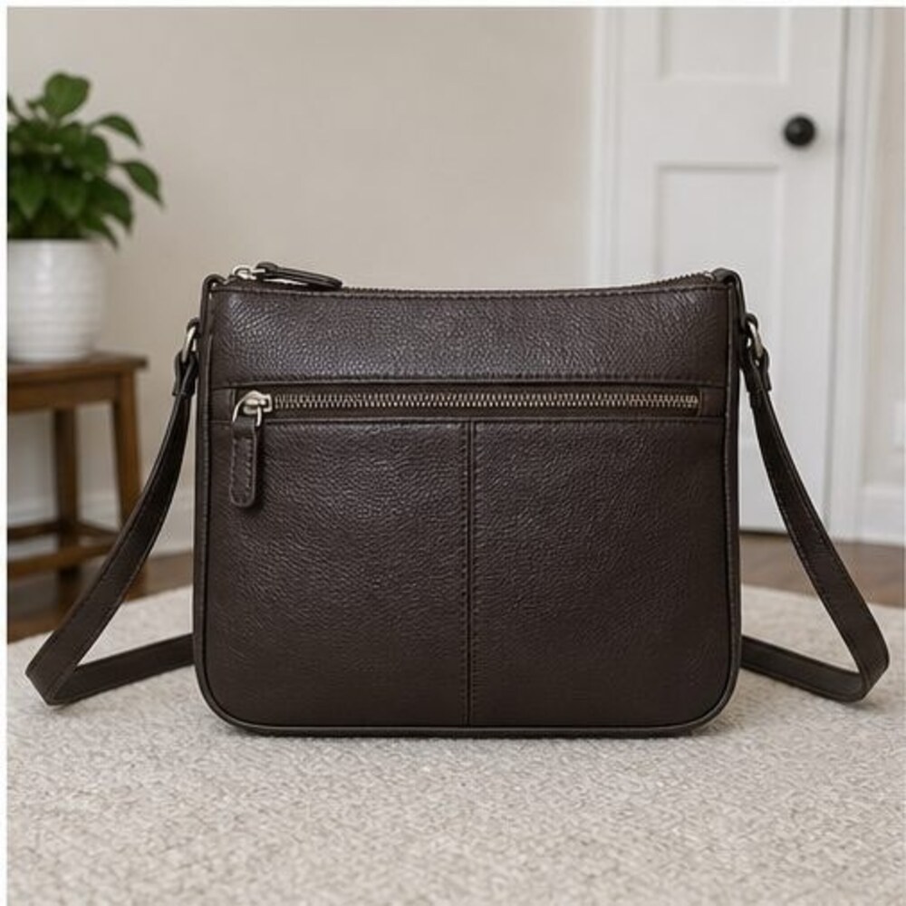 Sage Suede Crossbody Bag